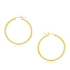 14k Yellow Gold Polished Hoop Earrings (30 mm)